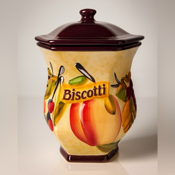 Hand Painted For Nonni’s Other - Vintage 3D Hand Painted For Nonni’s Biscotti Cookie Jar.